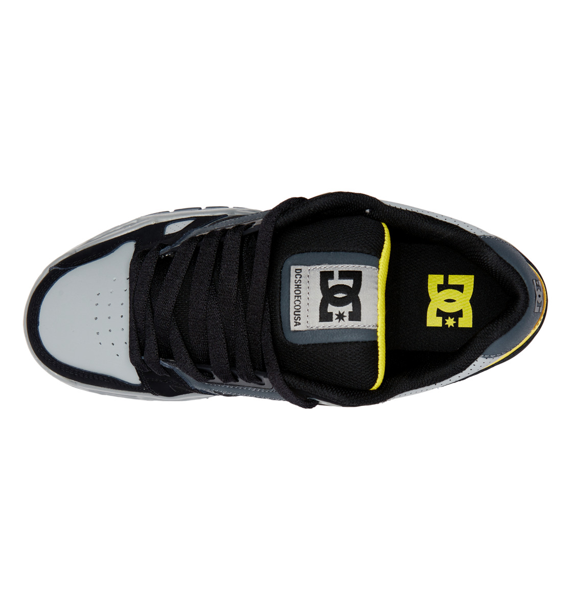 Baskets DC Shoes Stag Grise Noir Jaune Homme | DQJ-70112221