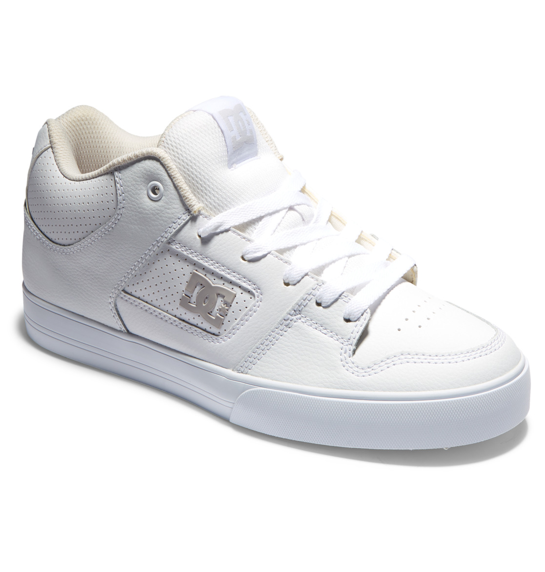 Baskets DC Shoes Pure MID Mid-Top Blanche Grise Homme | YWM-74840730