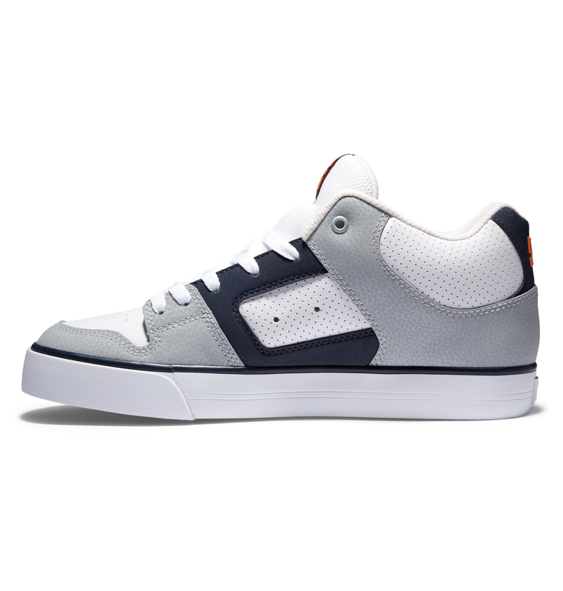 Baskets DC Shoes Pure MID Mid-Top Blanche Grise Orange Homme | IWX-47931021