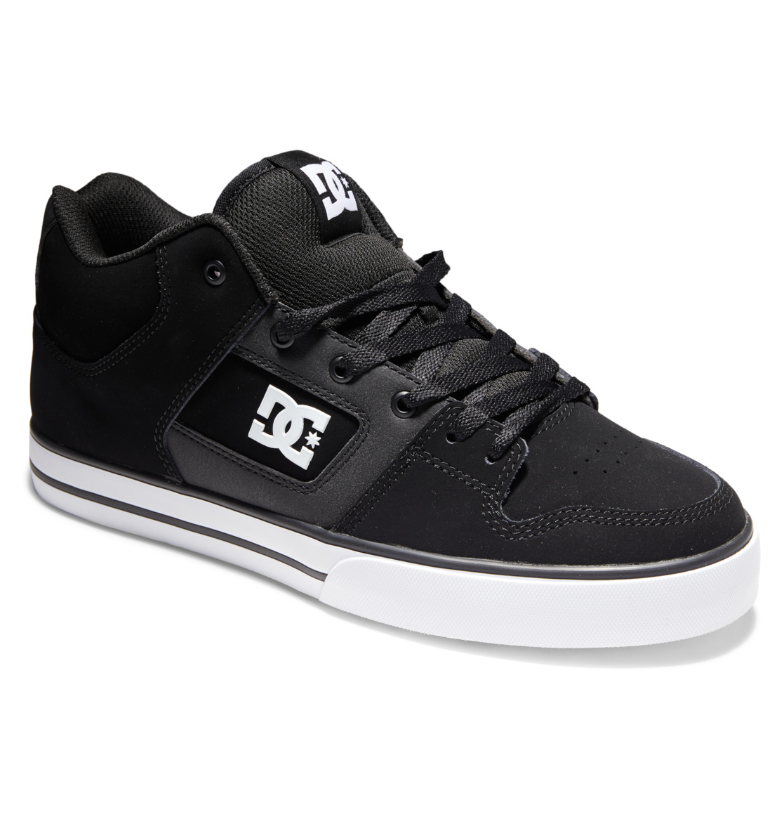 Baskets DC Shoes Pure MID Mid-Top Noir Blanche Homme | DEJ-44940350