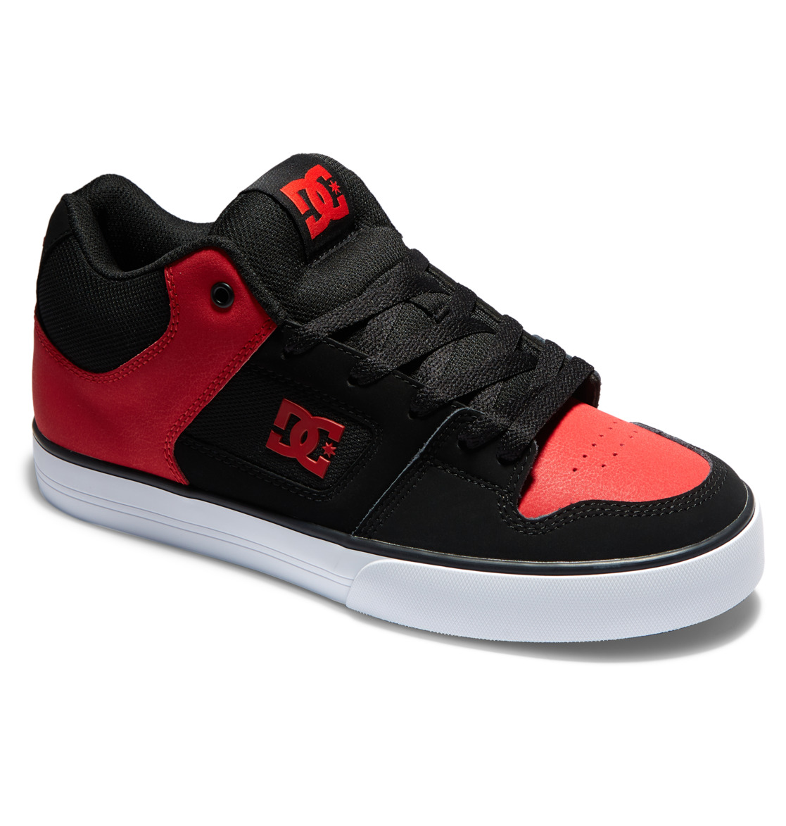 Baskets DC Shoes Pure MID Mid-Top Noir Rouge Homme | WTX-39041798