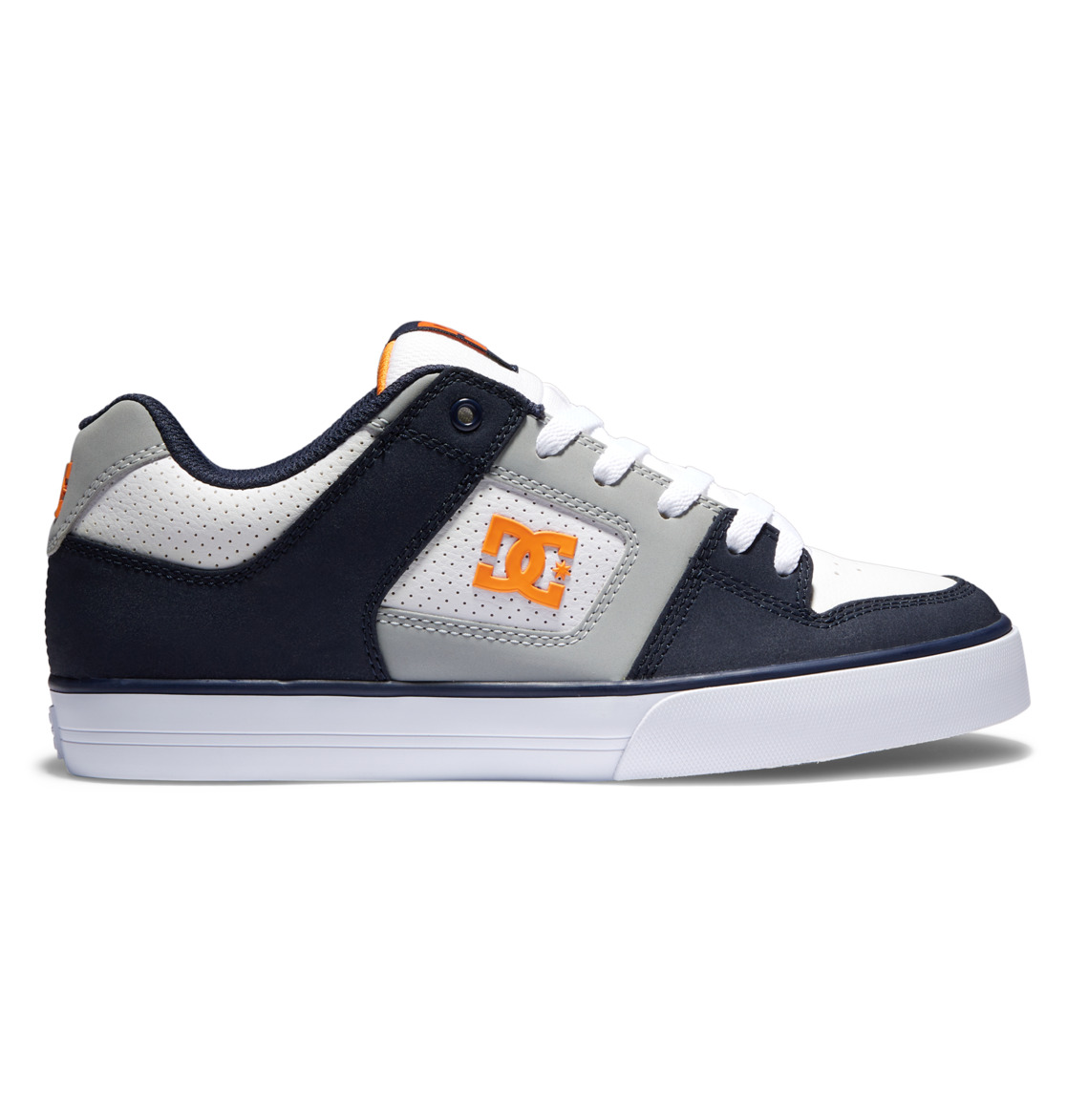 Baskets DC Shoes Pure Blanche Grise Bleu Homme | TDZ-37463689