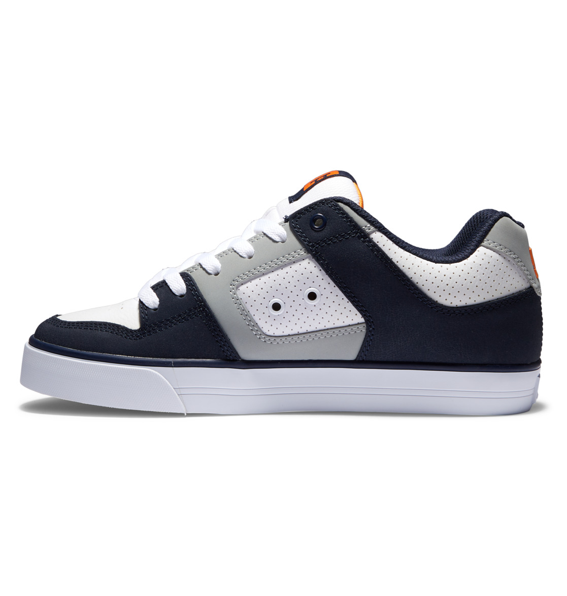 Baskets DC Shoes Pure Blanche Grise Bleu Homme | TDZ-37463689