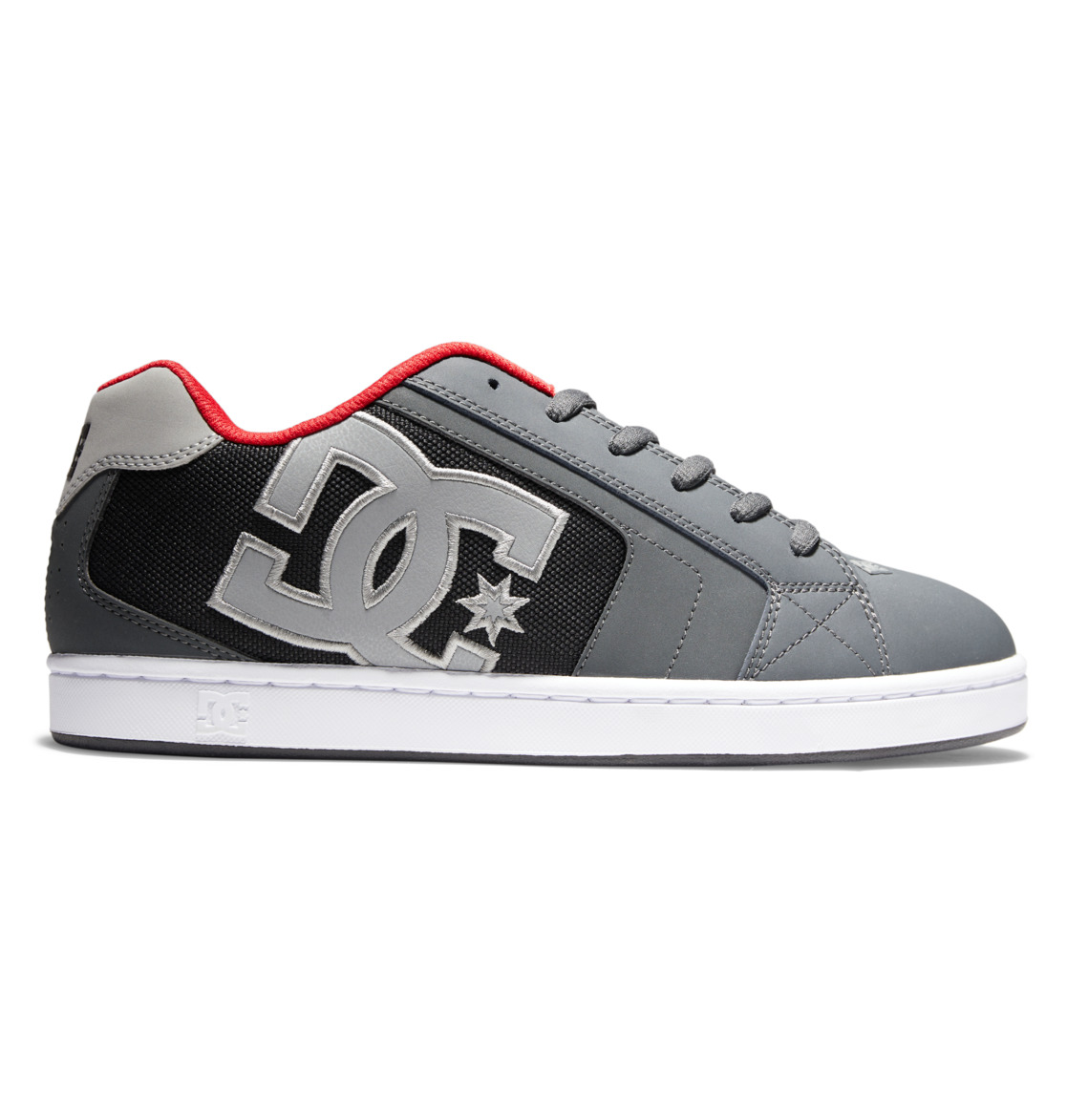 Baskets DC Shoes Net Grise Noir Rouge Homme | YQP-16619978