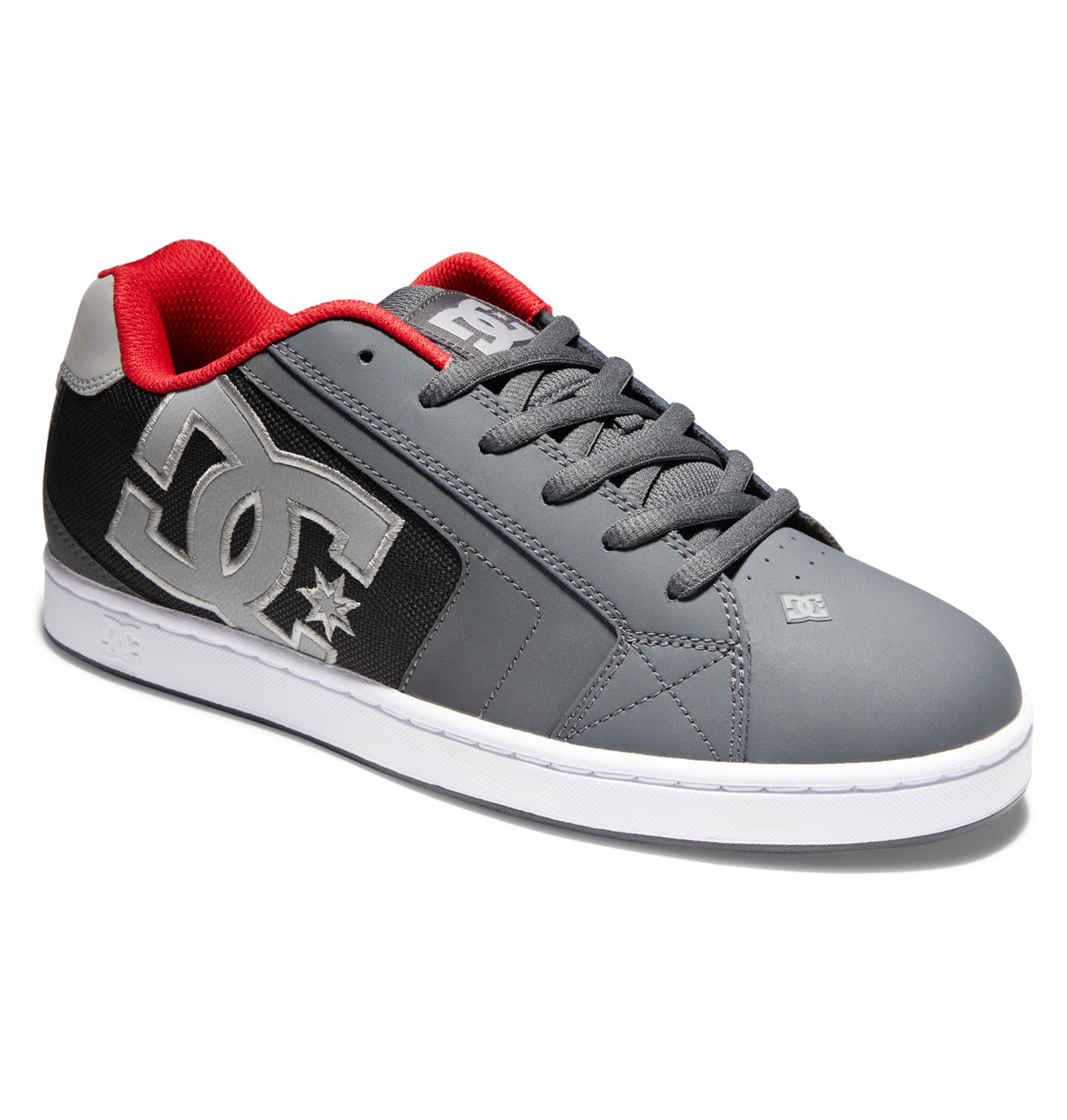 Baskets DC Shoes Net Grise Noir Rouge Homme | YQP-16619978