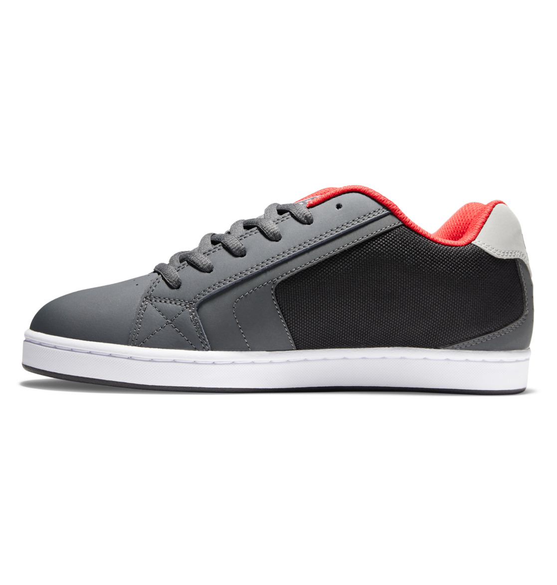 Baskets DC Shoes Net Grise Noir Rouge Homme | YQP-16619978