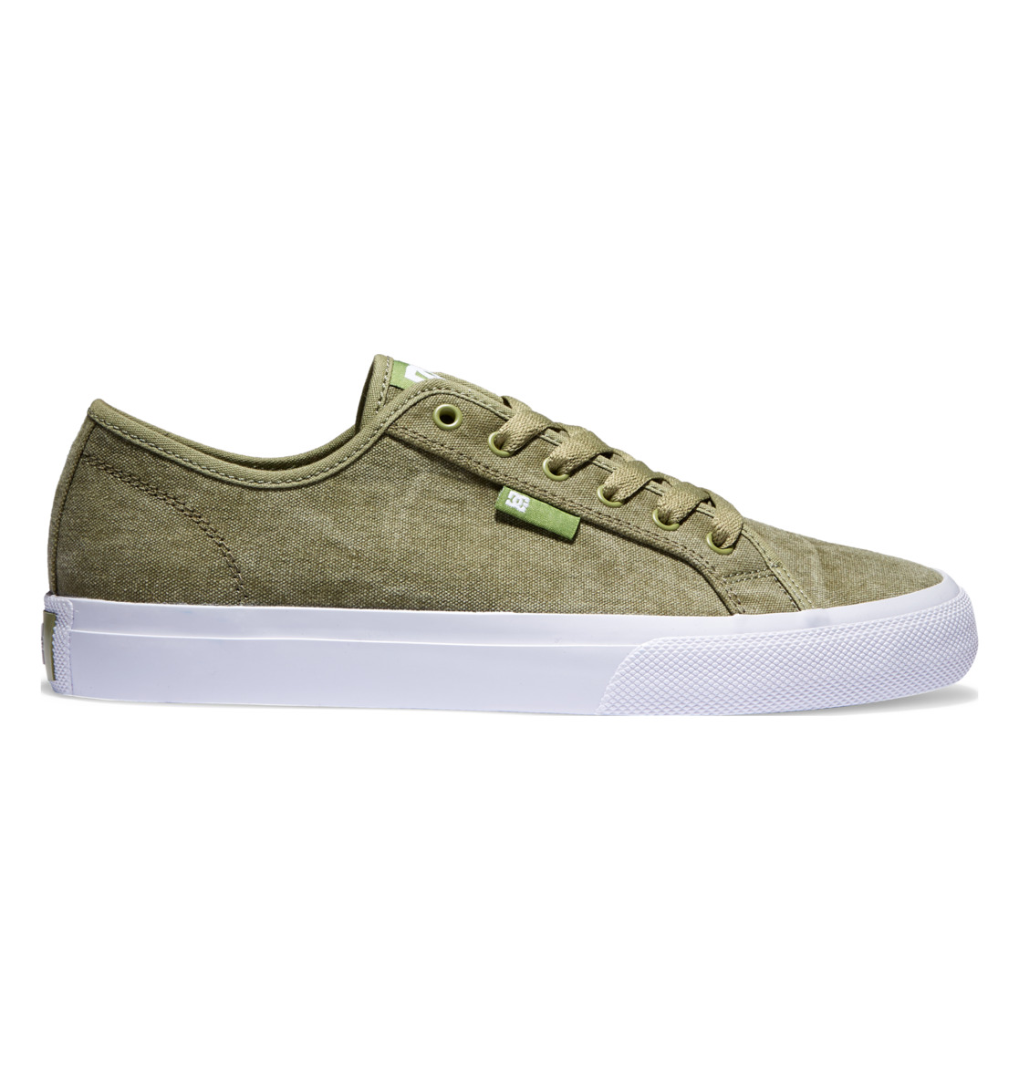 Baskets DC Shoes Manual Textile Vert Olive Homme | ATG-34116108