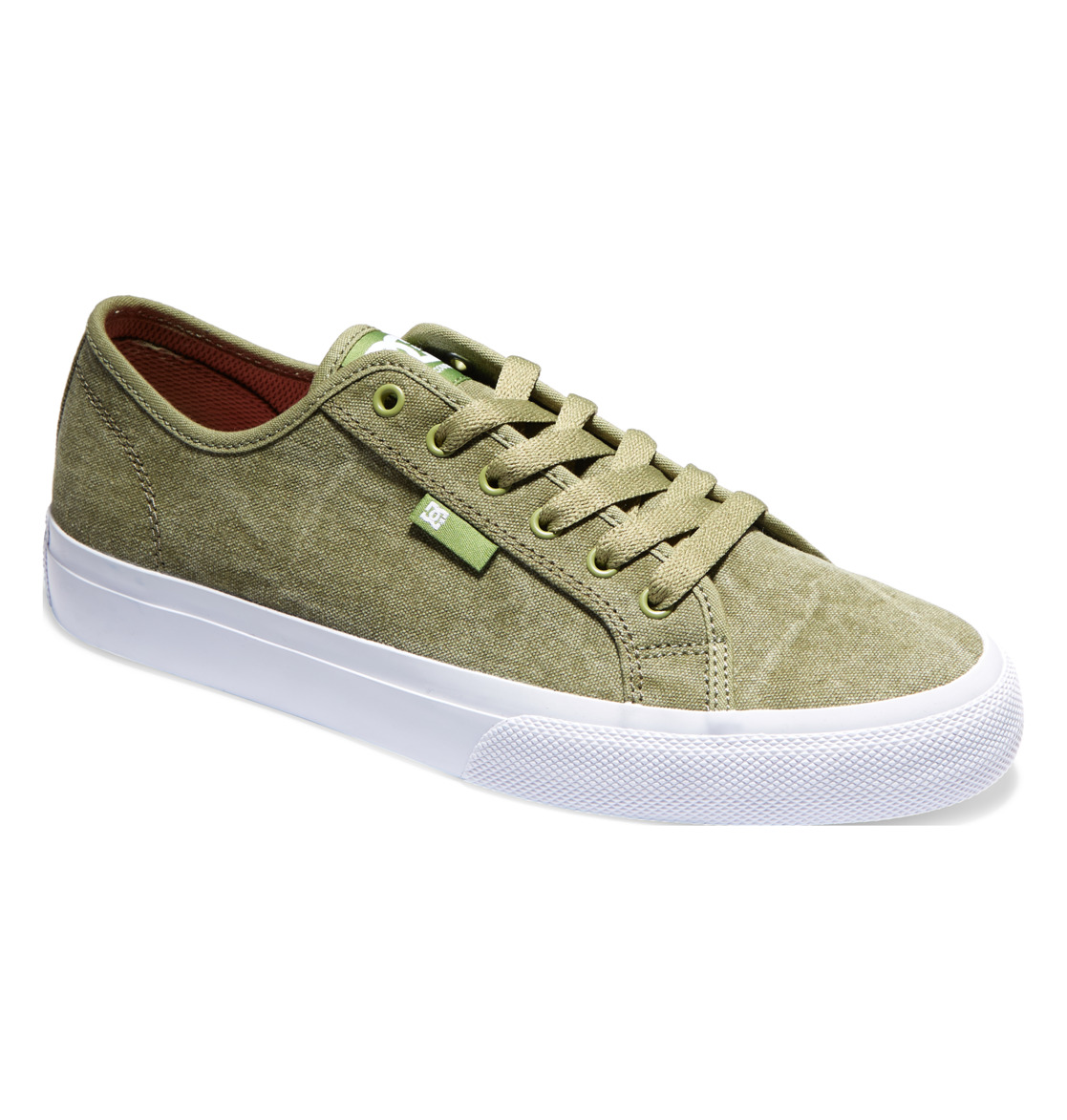 Baskets DC Shoes Manual Textile Vert Olive Homme | ATG-34116108