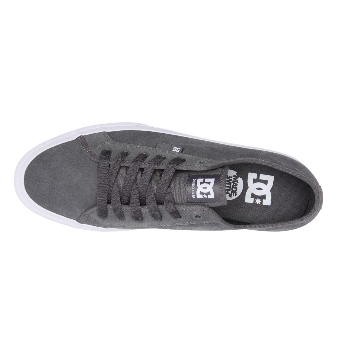 Baskets DC Shoes Manual Grise Foncé Homme | EET-84815696