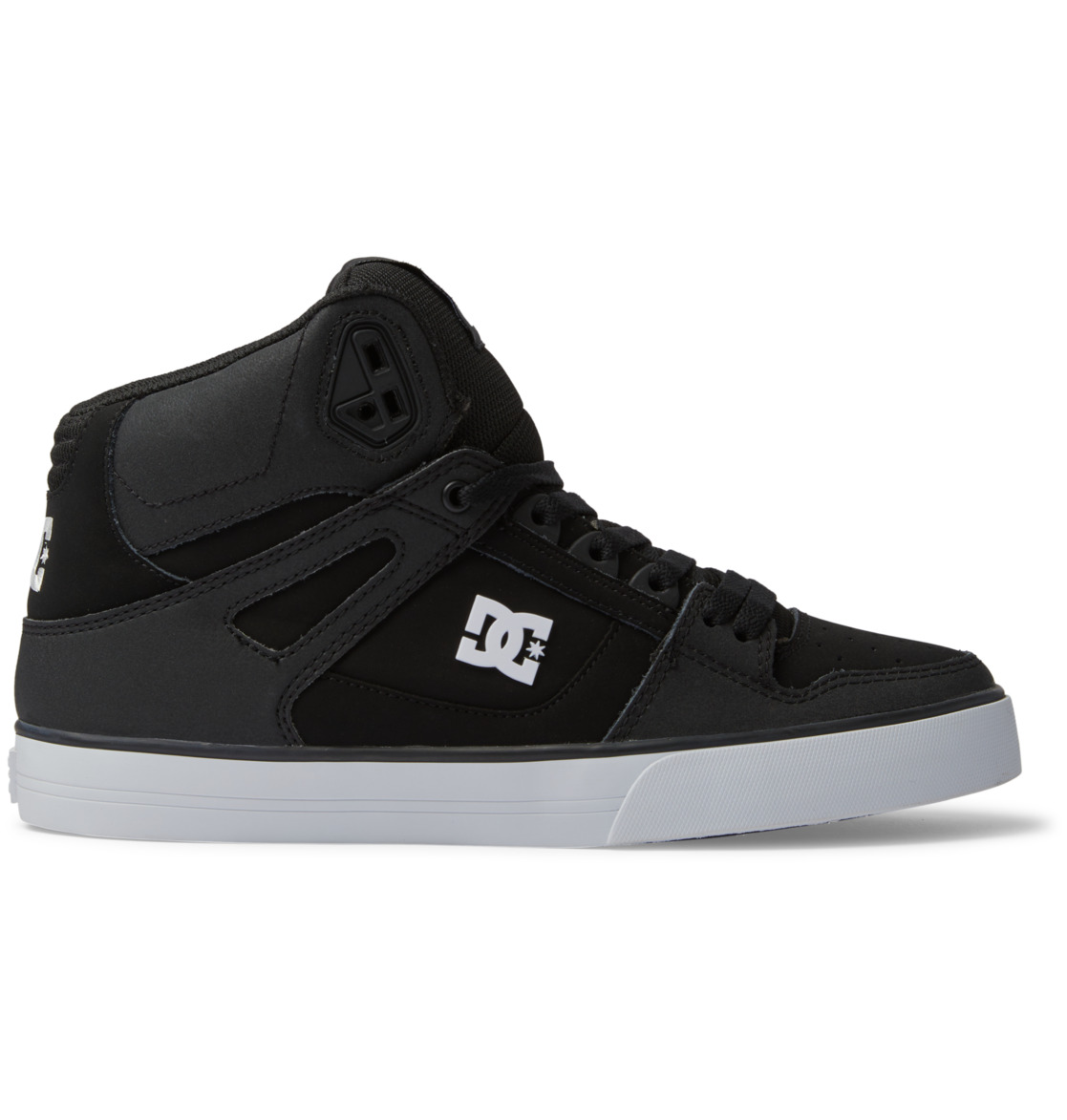 Baskets DC Shoes Pure High-Top Noir Blanche Homme | YYT-60703764