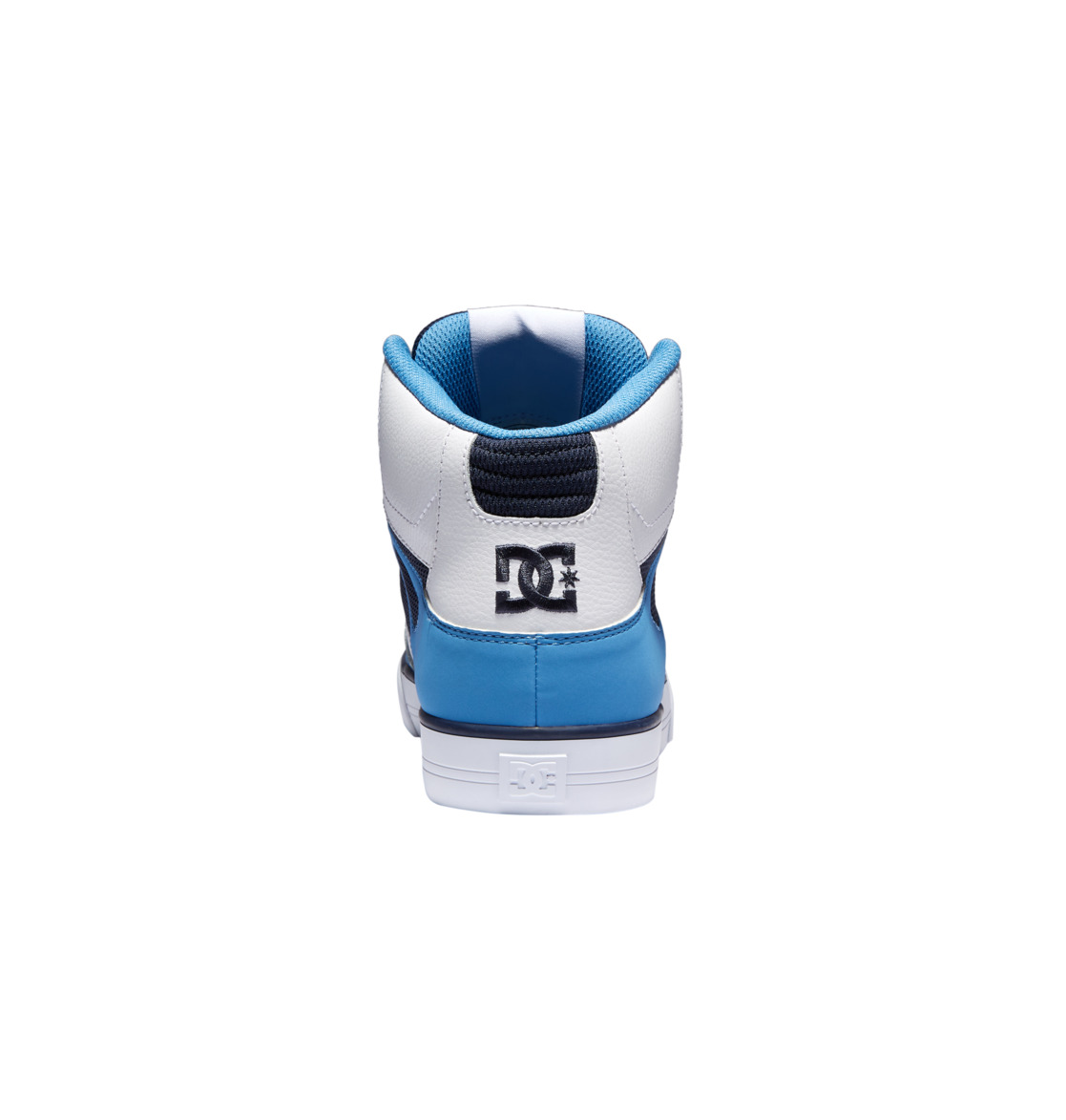 Baskets DC Shoes Pure High-Top Blanche Bleu Homme | OJS-71195052