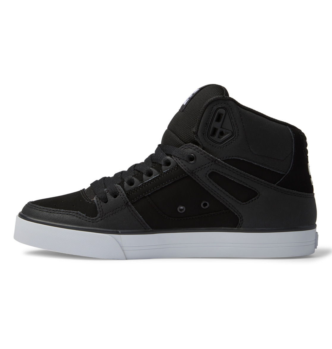 Baskets DC Shoes Pure High-Top Noir Blanche Homme | YYT-60703764