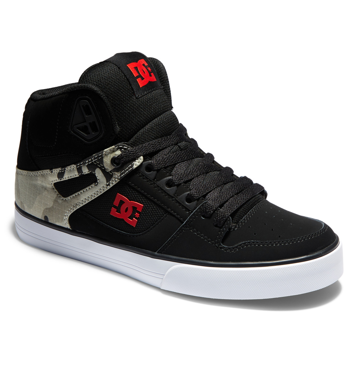 Baskets DC Shoes Pure High-Top Camouflage Noir Homme | JEZ-49887065