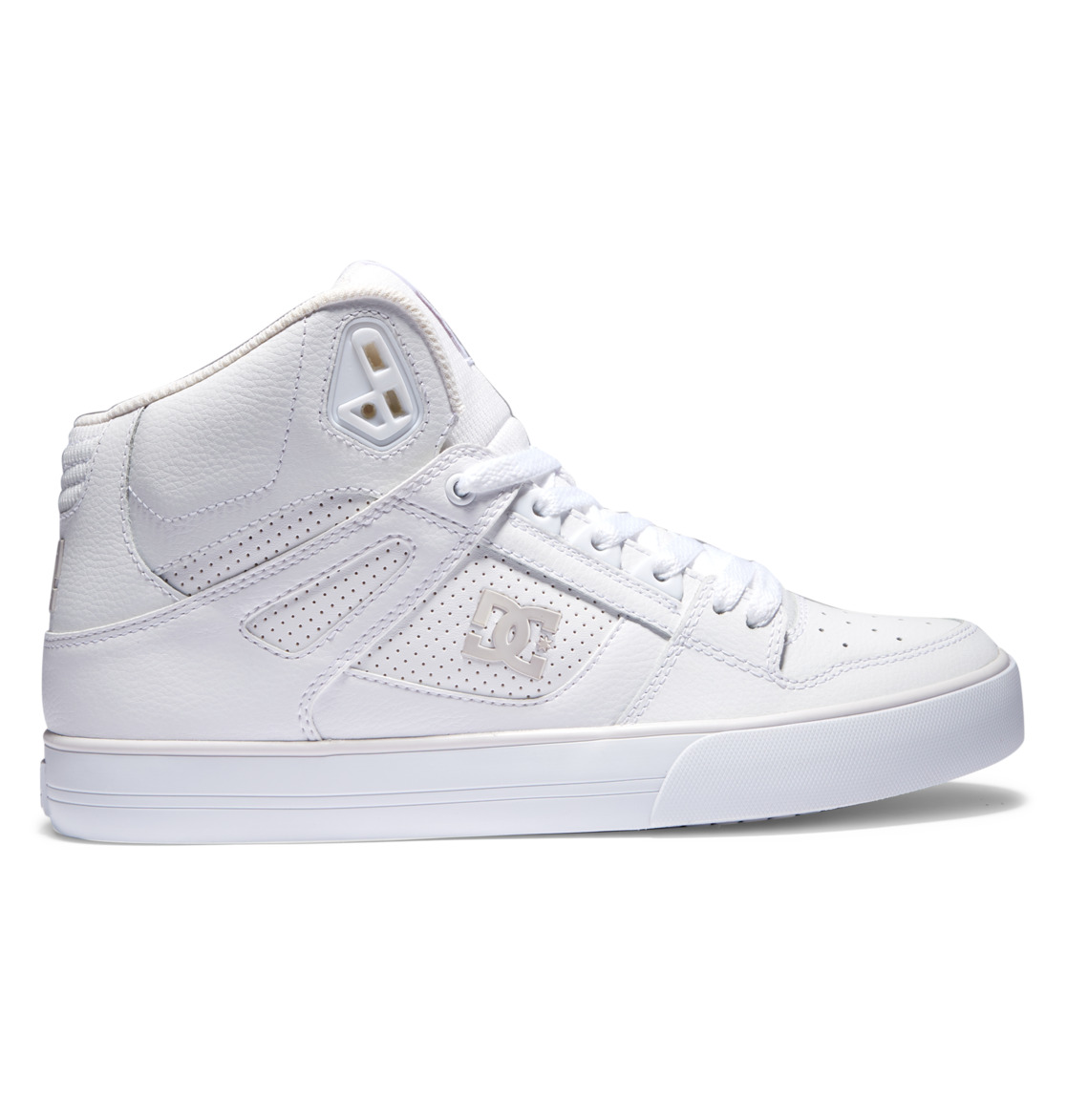 Baskets DC Shoes Pure High-Top Blanche Grise Homme | RIY-37256114