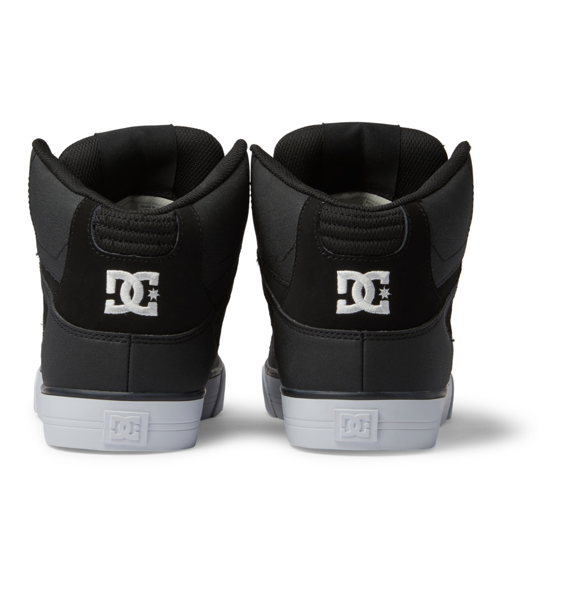 Baskets DC Shoes Pure High-Top Noir Blanche Homme | YYT-60703764