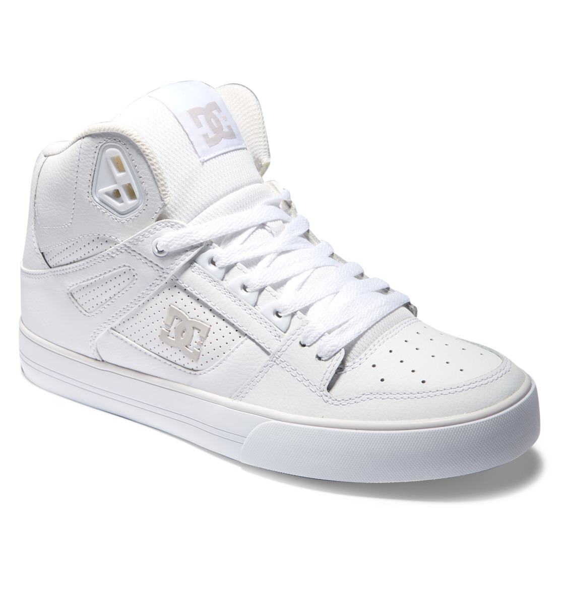 Baskets DC Shoes Pure High-Top Blanche Grise Homme | RIY-37256114