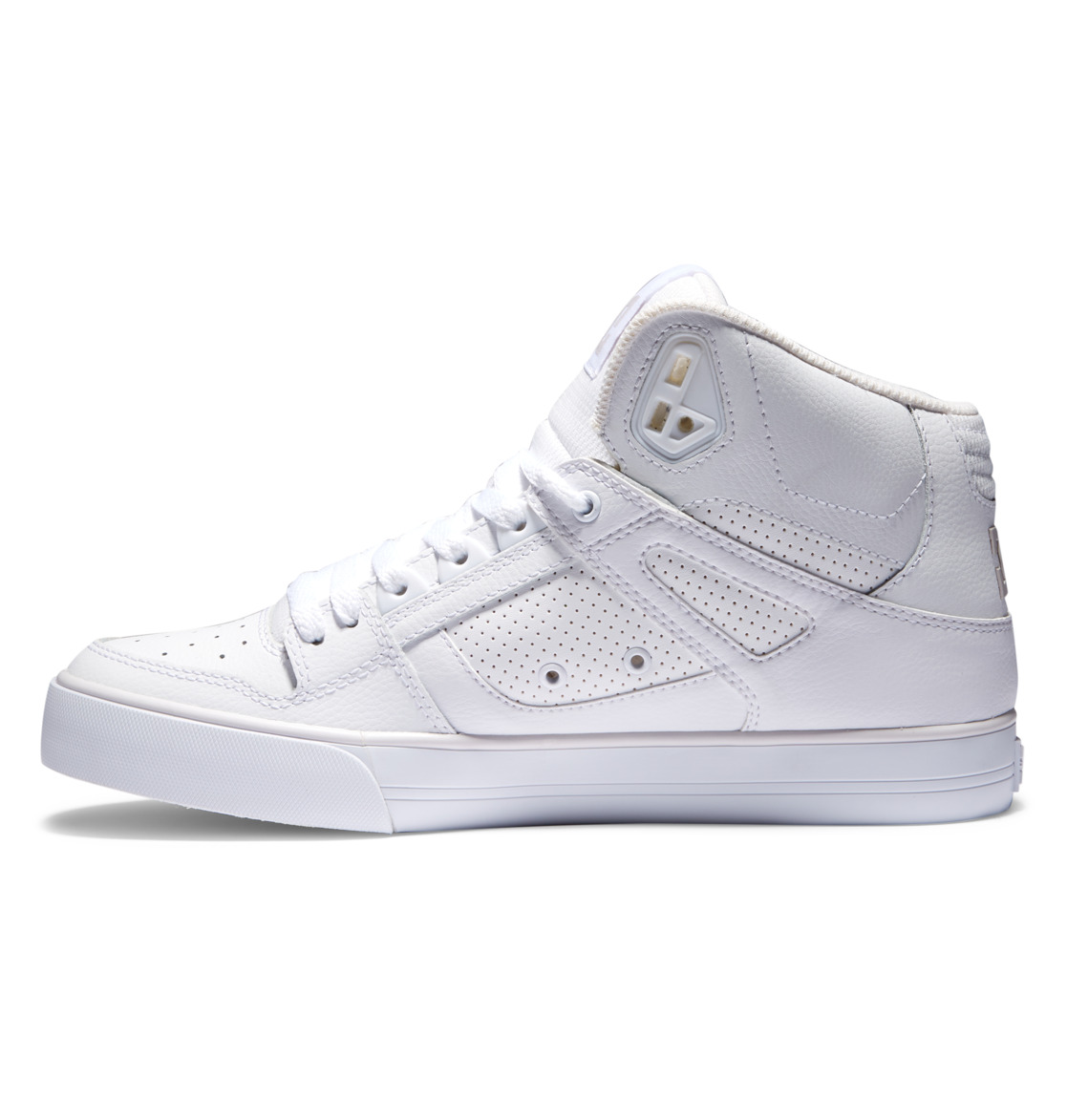 Baskets DC Shoes Pure High-Top Blanche Grise Homme | RIY-37256114