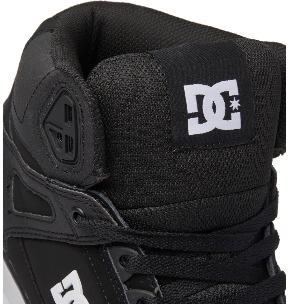 Baskets DC Shoes Pure High-Top Noir Blanche Homme | YYT-60703764