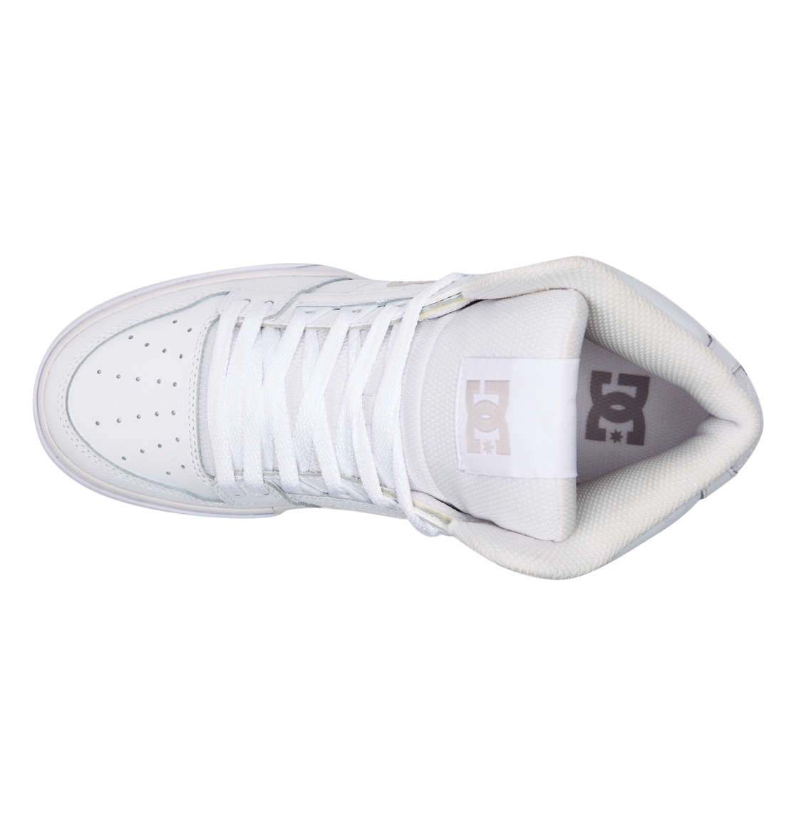 Baskets DC Shoes Pure High-Top Blanche Grise Homme | RIY-37256114