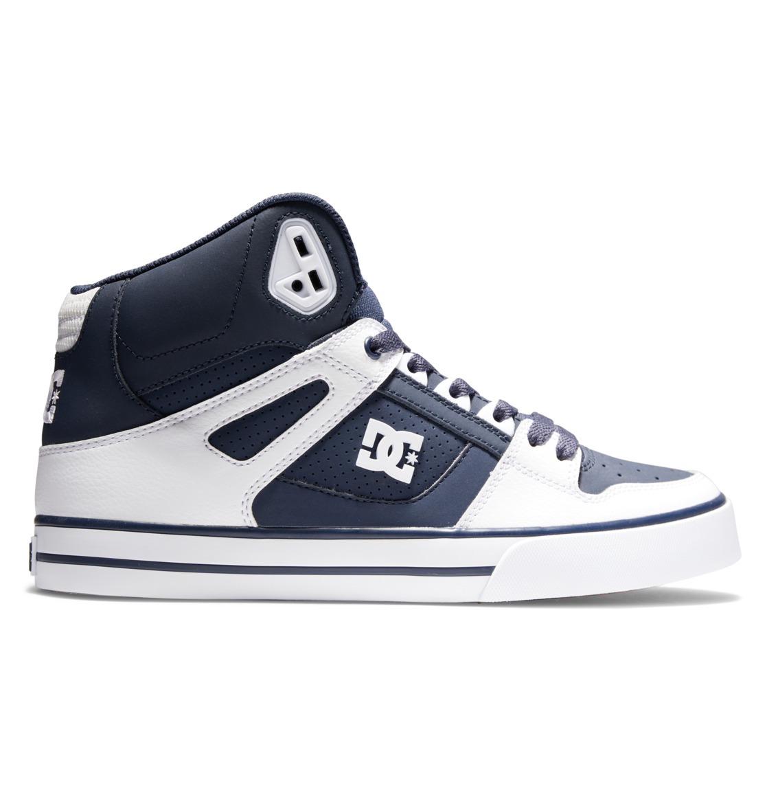 Baskets DC Shoes Pure High-Top Bleu Marine Blanche Homme | IDM-32484969