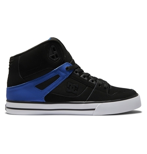 Baskets DC Shoes Pure High-Top Noir Bleu Homme | AXD-83868948