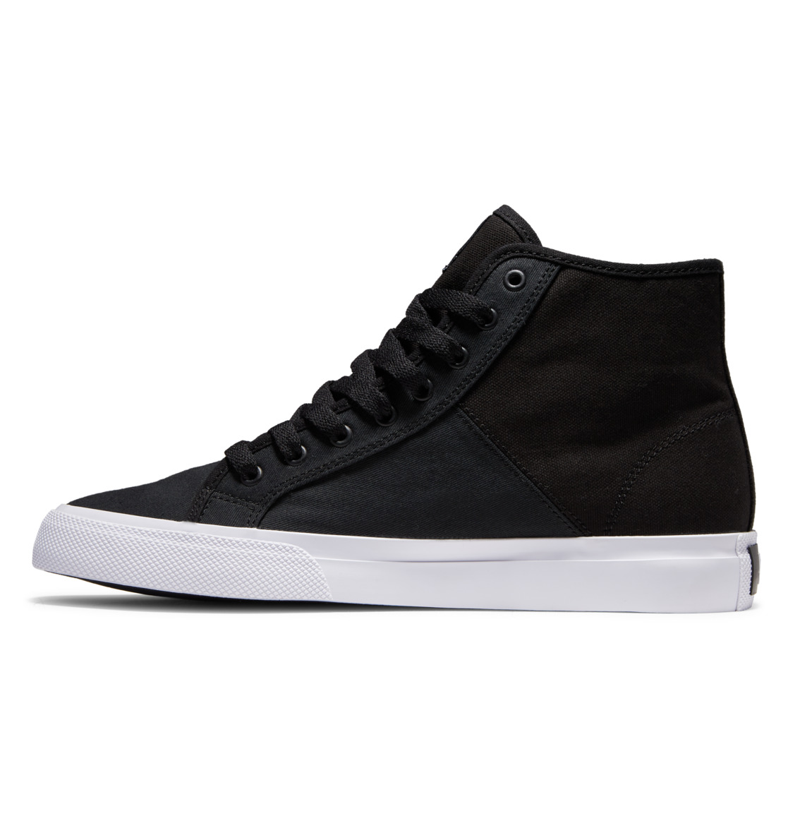 Baskets DC Shoes Manual HI Textile High-Top Noir Blanche Homme | WIK-54983659