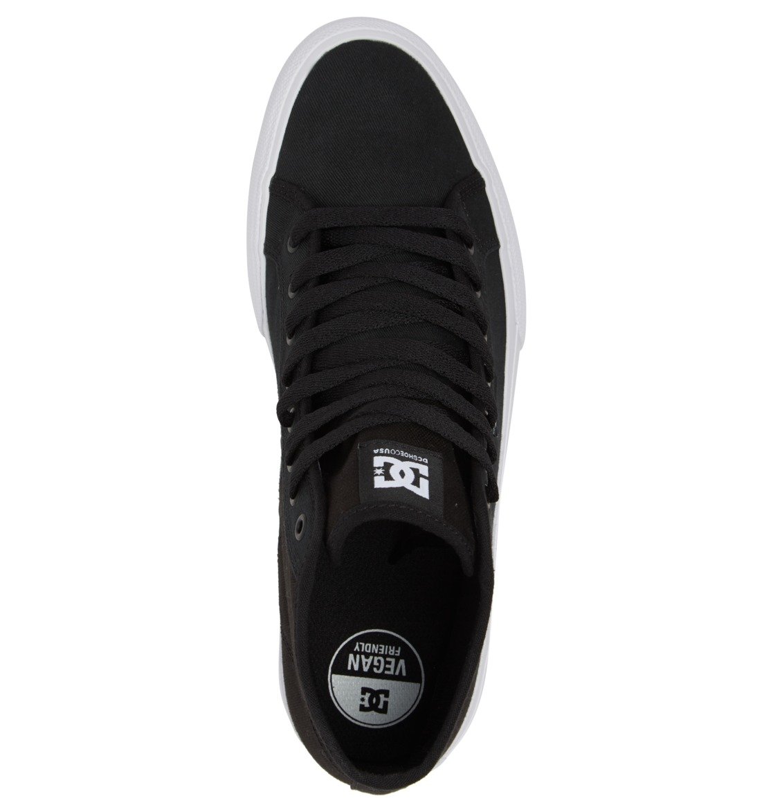 Baskets DC Shoes Manual HI Textile High-Top Noir Blanche Homme | WIK-54983659