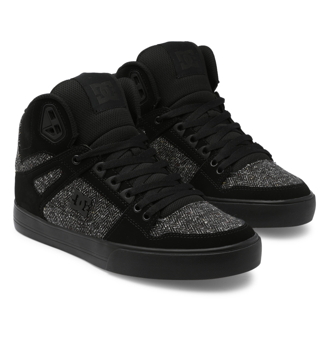 Baskets DC Shoes Pure High-Top Noir Homme | IQQ-54692538