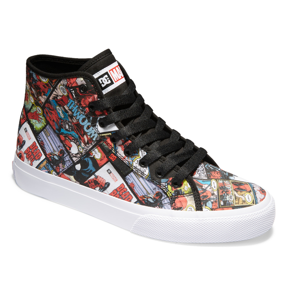 Baskets DC Shoes Marvel Deadpool x DC Manual HI High-Top Noir Multicolore Homme | BDJ-03731999