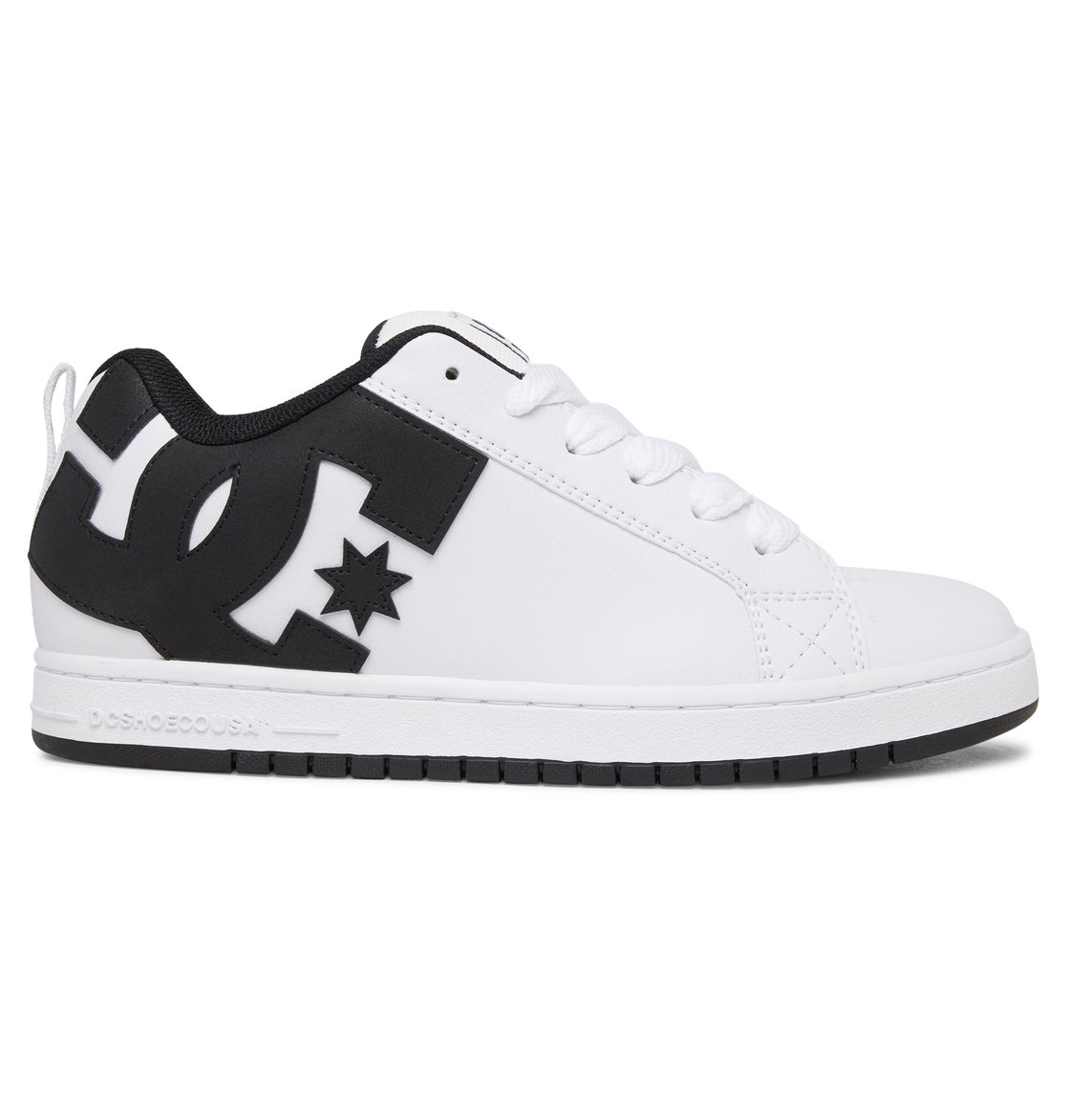 Baskets DC Shoes Court Graffik Blanche Noir Homme | SVX-48578194