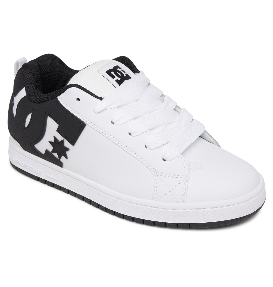 Baskets DC Shoes Court Graffik Blanche Noir Homme | SVX-48578194