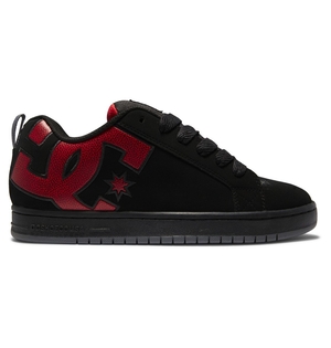 Baskets DC Shoes Court Graffik Noir Rouge Homme | BNN-09553670