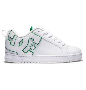 Baskets DC Shoes Court Graffik Blanche Vert Homme | YQN-30491676