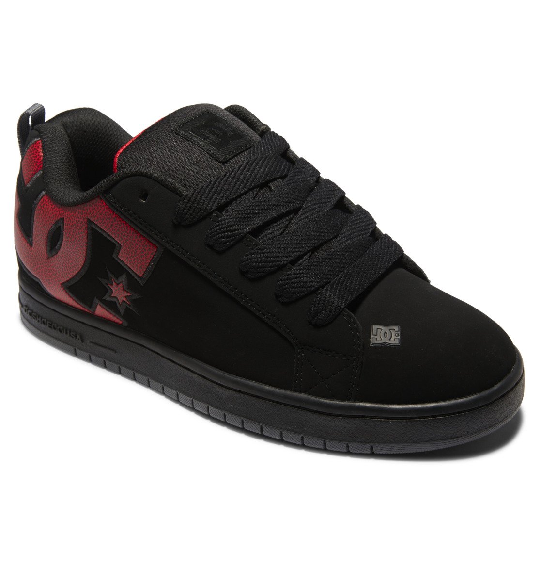 Baskets DC Shoes Court Graffik Noir Rouge Homme | BNN-09553670