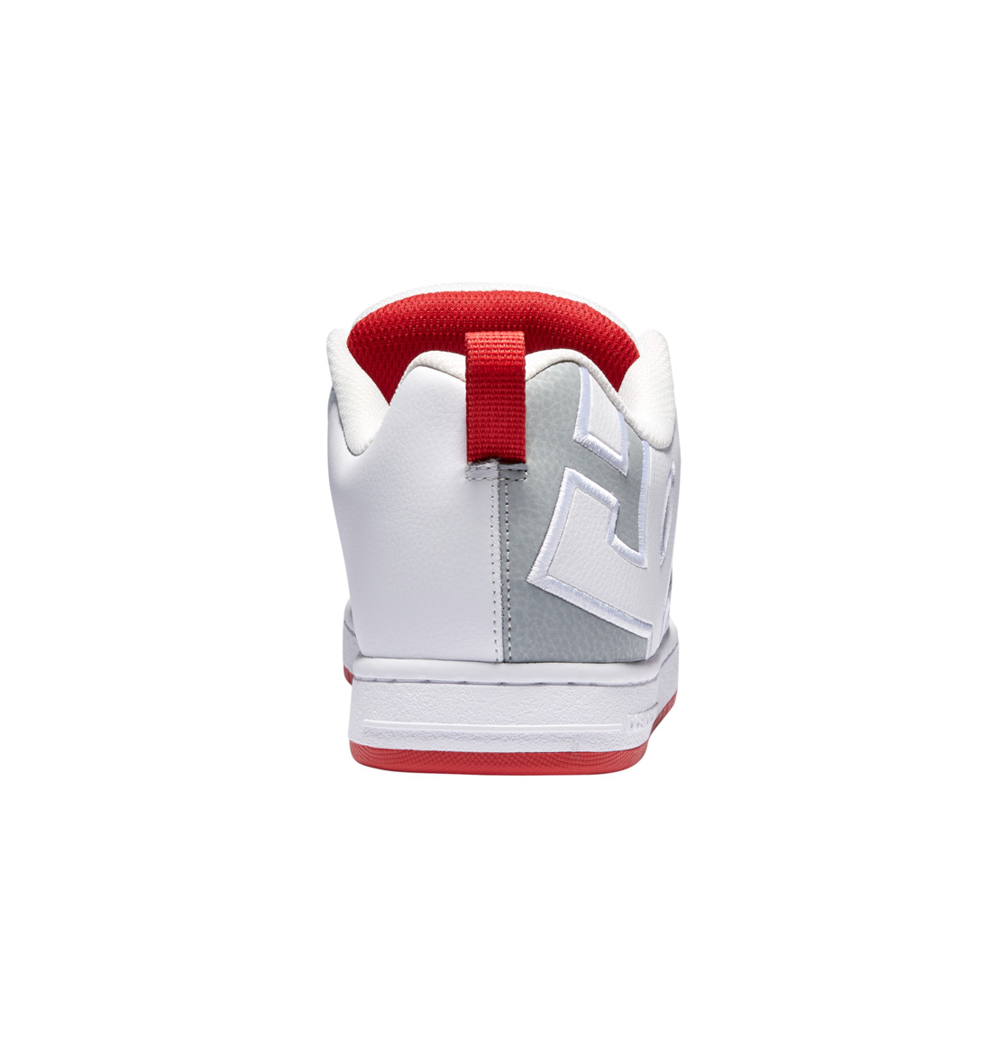 Baskets DC Shoes Court Graffik Blanche Grise Rouge Homme | EPI-89396234