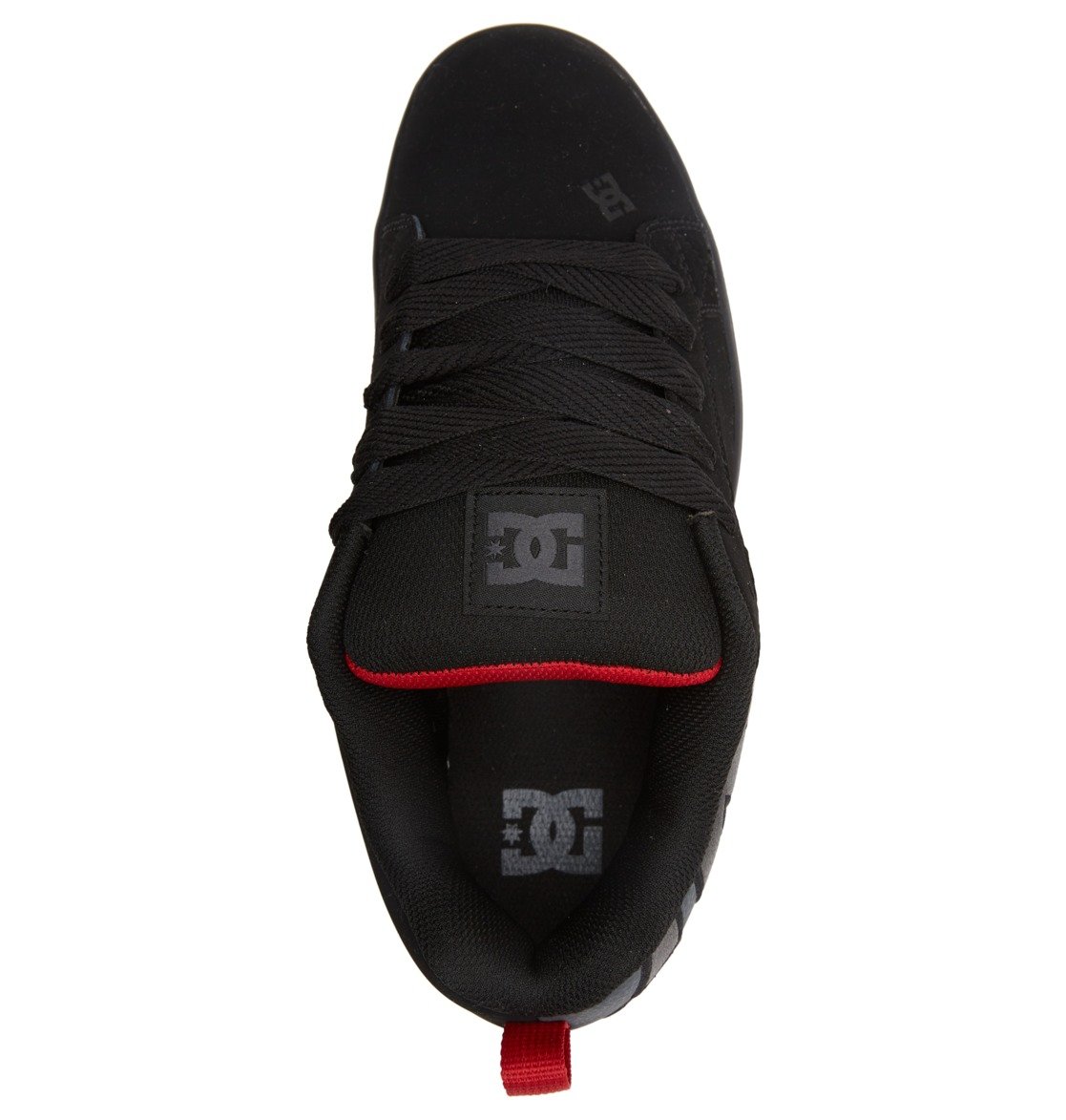 Baskets DC Shoes Court Graffik Noir Grise Rouge Homme | NOJ-18588727