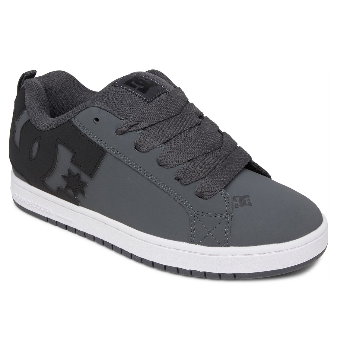 Baskets DC Shoes Court Graffik Grise Noir Blanche Homme | ABY-52911882