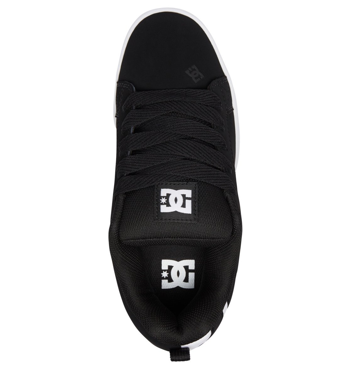 Baskets DC Shoes Court Graffik Noir Blanche Homme | VIB-80906061