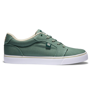 Baskets DC Shoes Anvil Tela Vert Blanche Homme | FRW-79011995