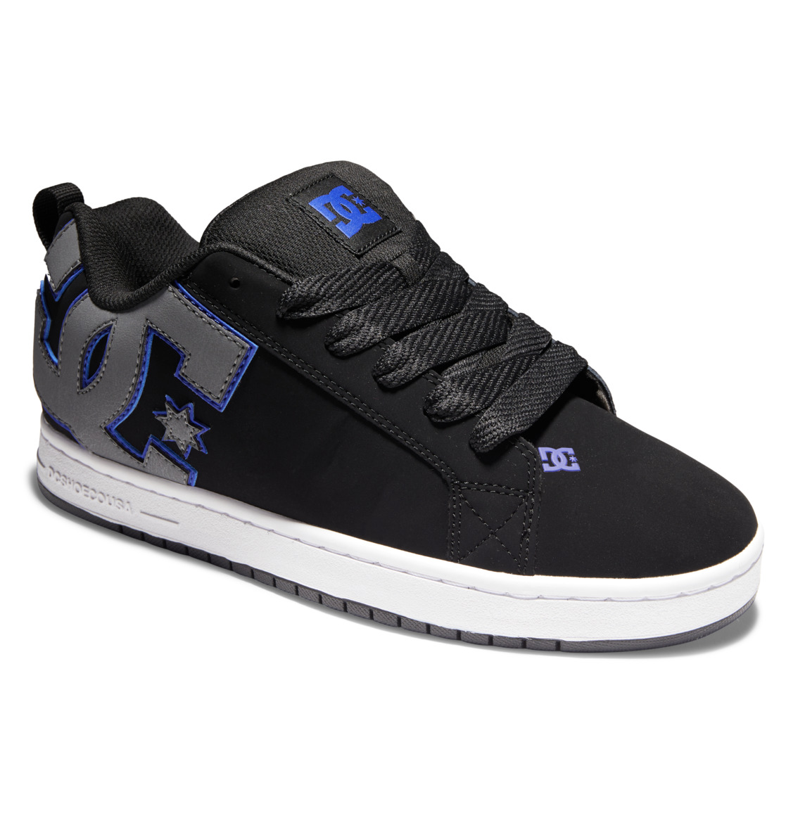 Baskets DC Shoes Court Graffik Noir Bleu Grise Homme | YVW-53325650