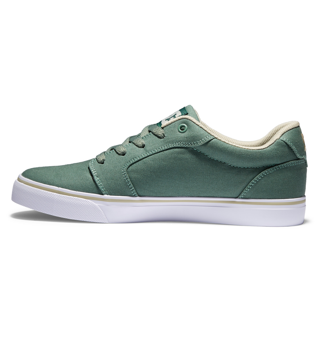 Baskets DC Shoes Anvil Tela Vert Blanche Homme | FRW-79011995