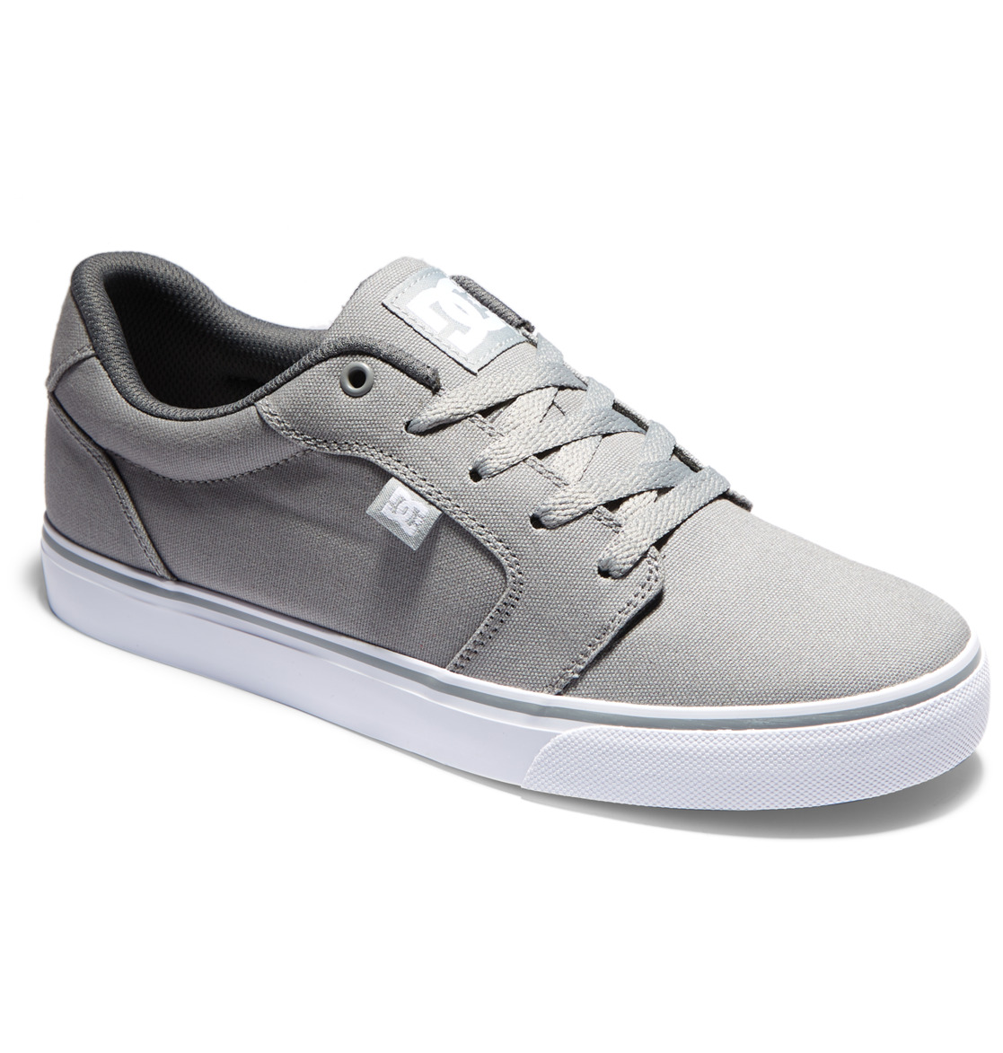 Baskets DC Shoes Anvil Tela Grise Blanche Homme | NON-29762896