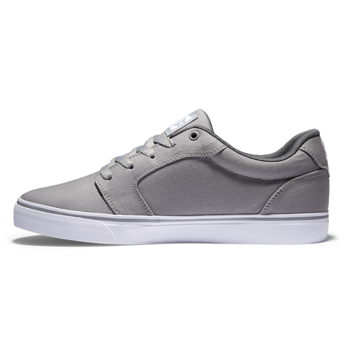 Baskets DC Shoes Anvil Tela Grise Blanche Homme | NON-29762896