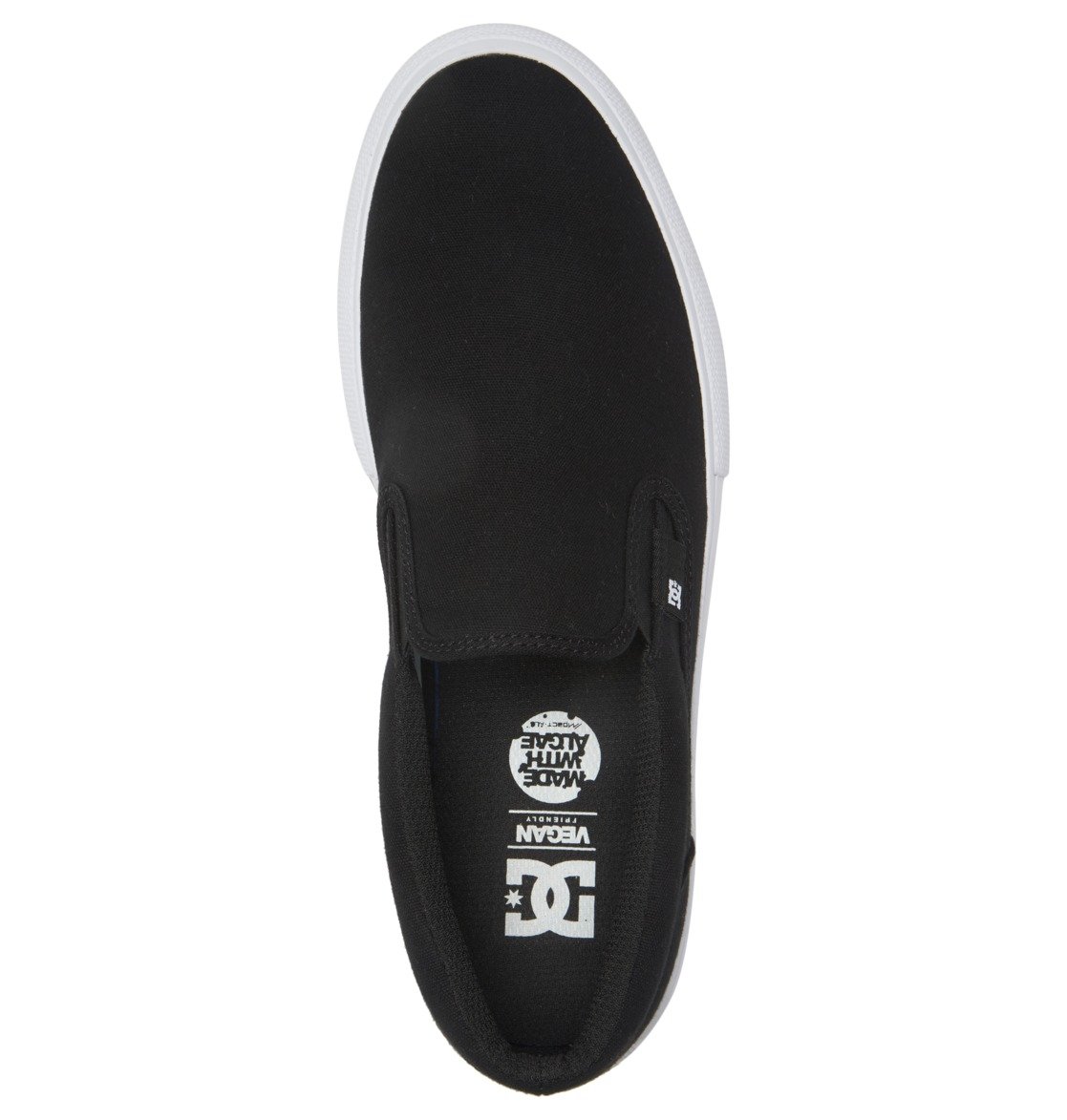 Mocassin DC Shoes Manual Noir Blanche Homme | QJH-52780339