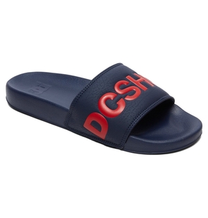 Claquette DC Shoes DC Bleu Marine Rouge Homme | QYF-14437306