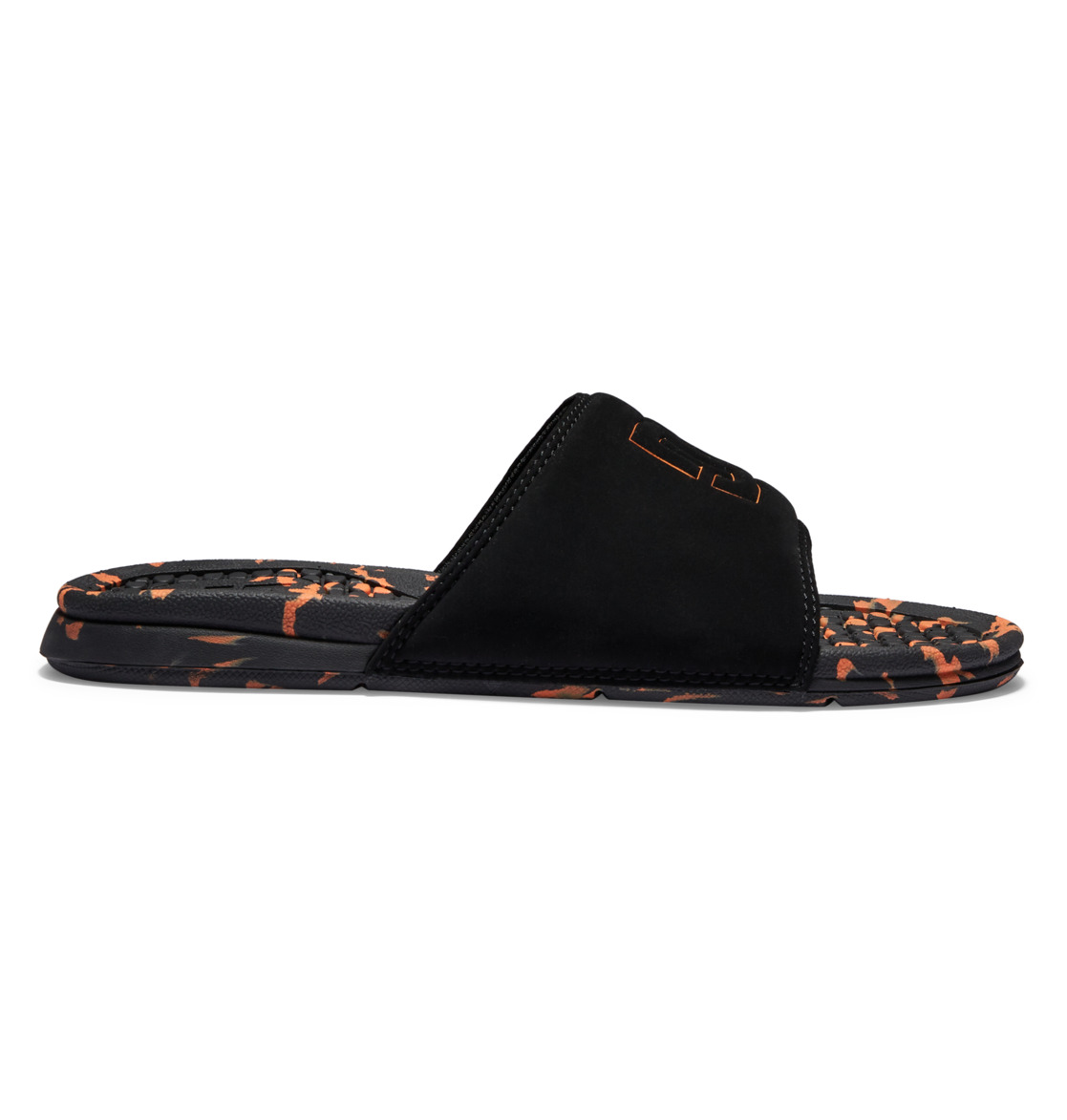 Claquette DC Shoes Bolsa Noir Orange Homme | PAJ-84111236