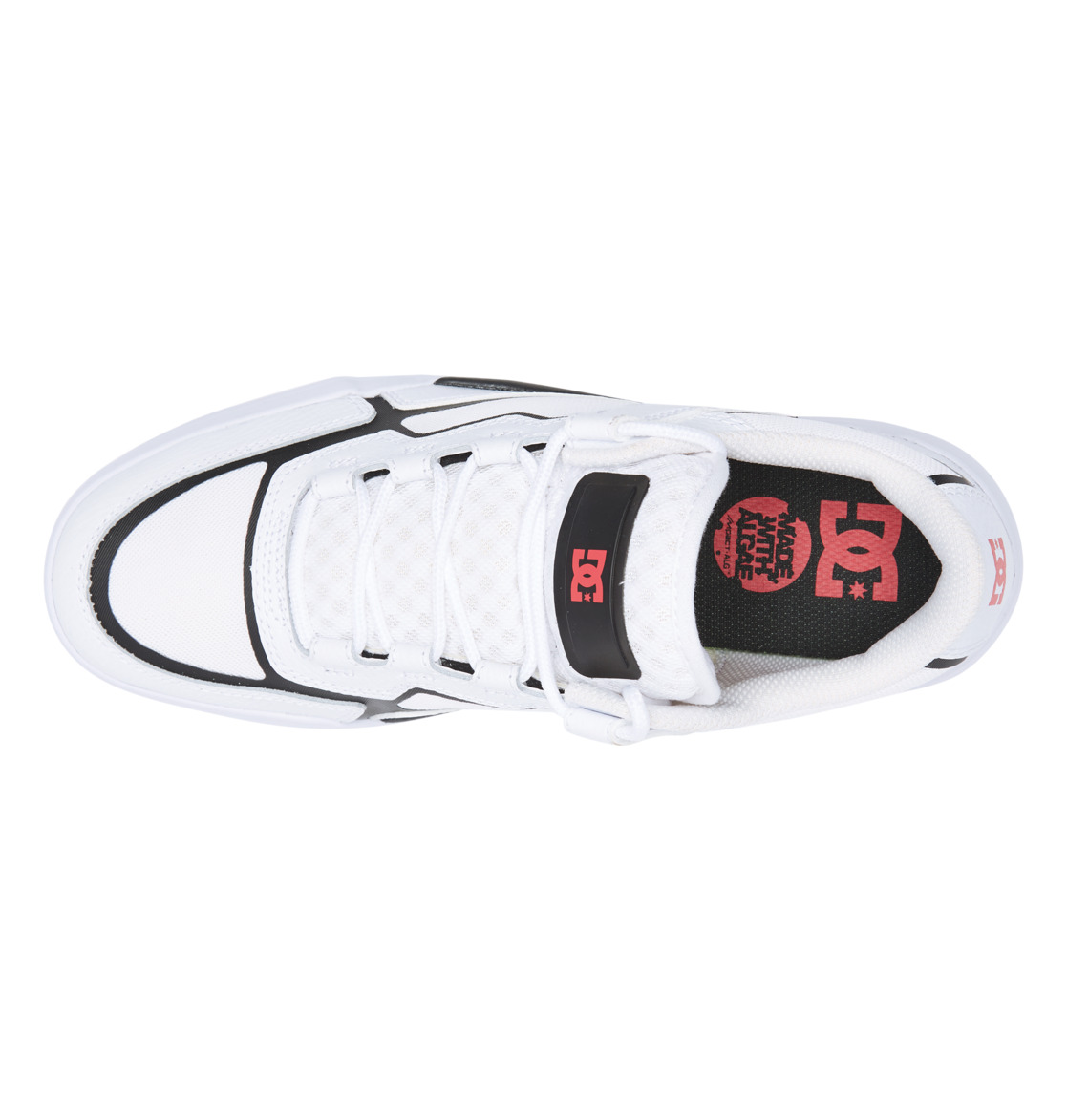 Chaussure Skate DC Shoes Metric Blanche Noir Homme | IQX-58147209