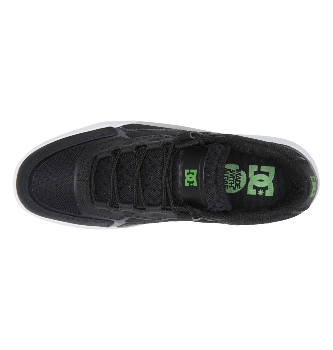 Chaussure Skate DC Shoes Metric Noir Grise Vert Homme | IPC-76673391