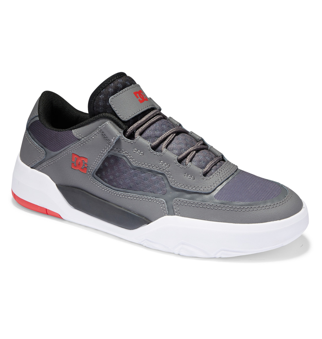 Chaussure Skate DC Shoes Metric Grise Noir Rouge Homme | MSC-84804477