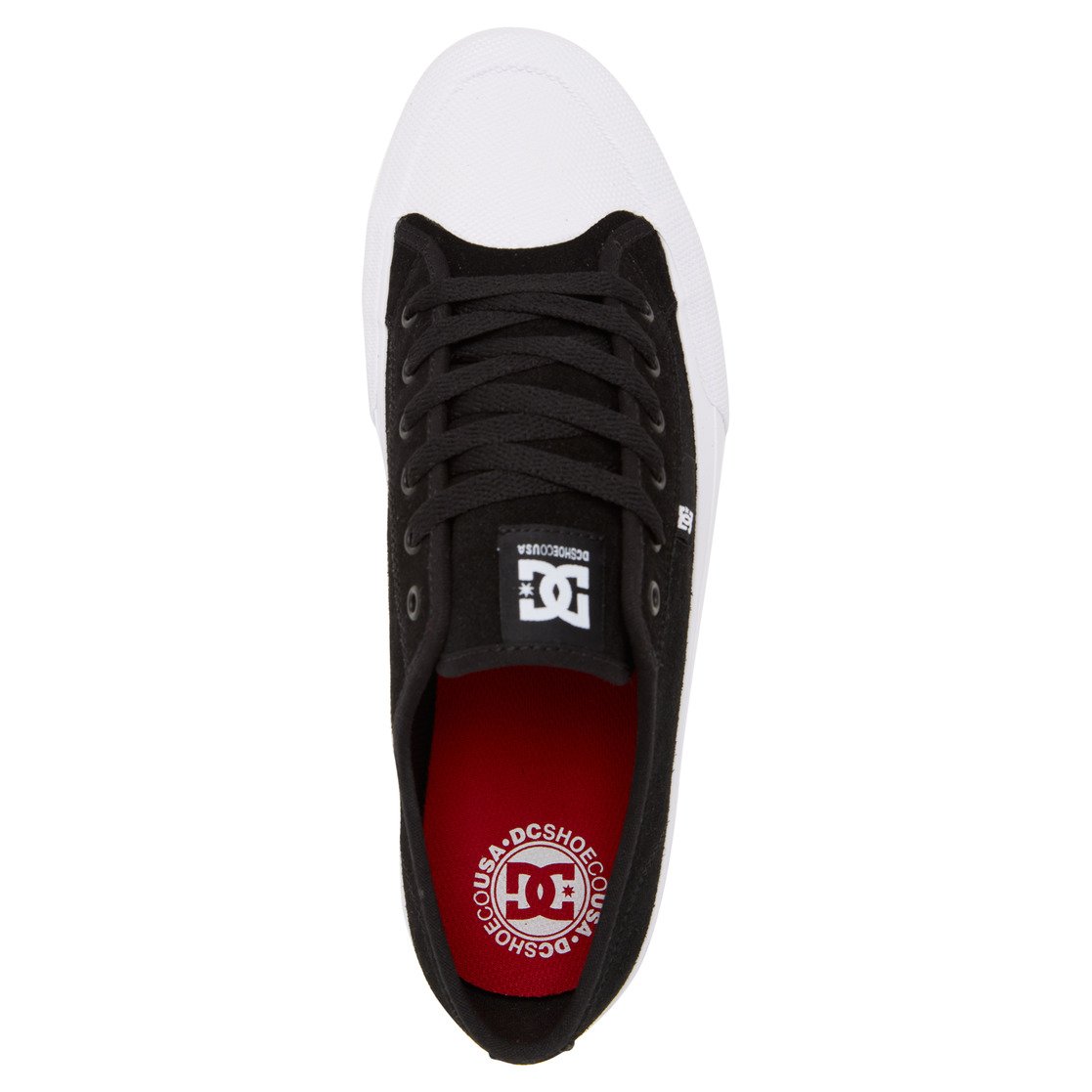 Chaussure Skate DC Shoes Manual RT S Daim Noir Blanche Homme | PCY-85856416